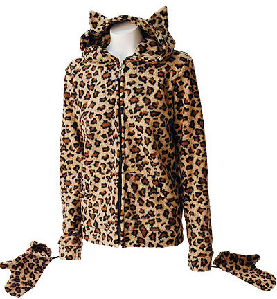 SUDADERA POLAR LEOPARDO NATURAL